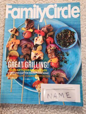 Family Circle Magazine June 2011 Great Grilling Blue Single Issue Recipes